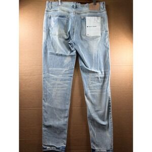 Purple Brand P001 Jeans Mens 34x32 Light Wash Slim Fit Stretch Designer  202317